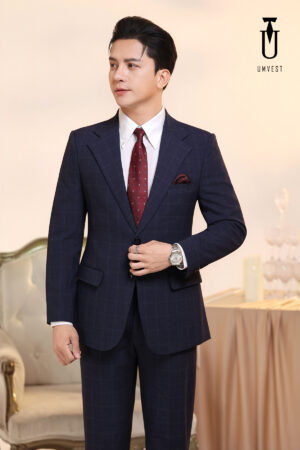 Vest Nam Caro Xanh Dương