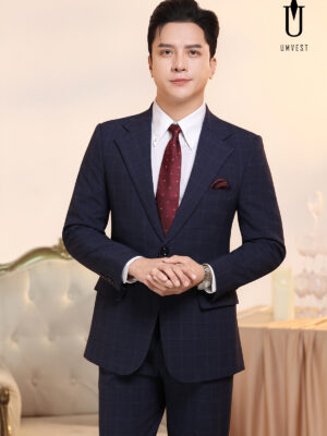 Vest Nam Caro Xanh Dương