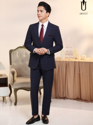 Vest Nam Caro Xanh Dương