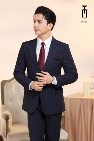 Vest Nam Caro Xanh Dương