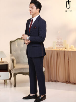 Vest Nam Caro Xanh Dương