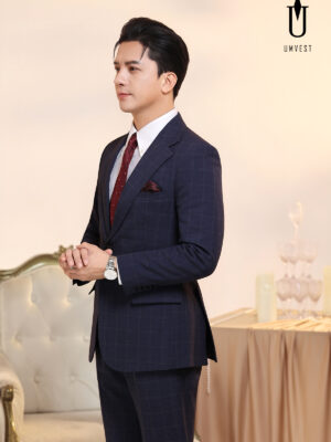 Vest Nam Caro Xanh Dương