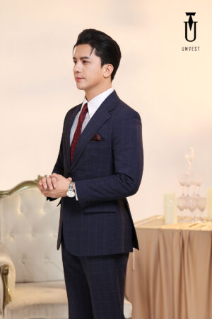 Vest Nam Caro Xanh Dương