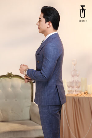 Vest Nam Caro Xanh Dương 2