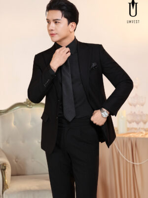 Vest Nam Đen 300 Sơ Mi Đen