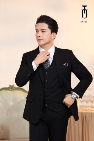 Vest Nam Đen Phẩy Gile
