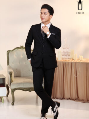 Vest Nam Đen Phẩy Gile