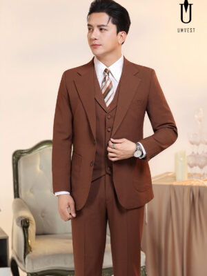 Vest Nam Nâu Đậm Gile