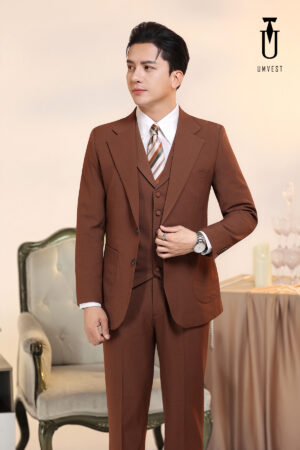 Vest Nam Nâu Đậm Gile