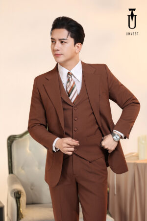 Vest Nam Nâu Đậm Gile