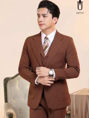 Vest Nam Nâu Đậm Gile