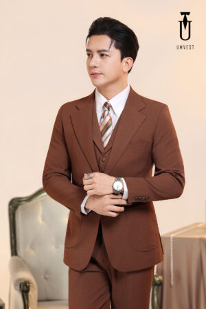 Vest Nam Nâu Đậm Gile