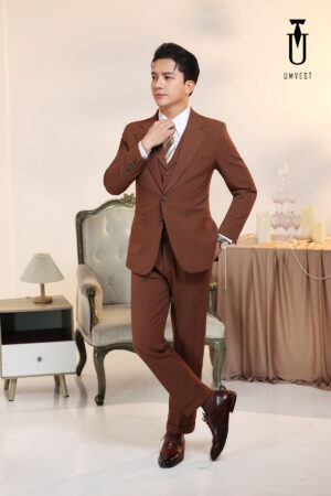 Vest Nam Nâu Đậm Gile