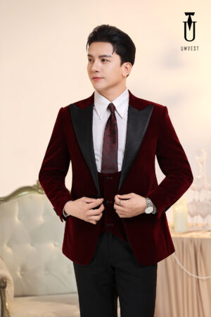 Vest Nam Nhung Đỏ