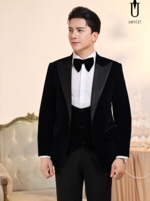 Vest Nam Nhung Xanh Đen