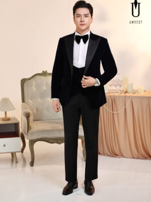 Vest Nam Nhung Xanh Đen