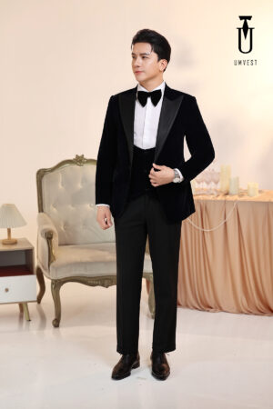 Vest Nam Nhung Xanh Đen
