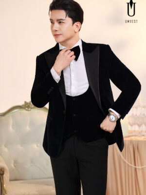 Vest Nam Nhung Xanh Đen