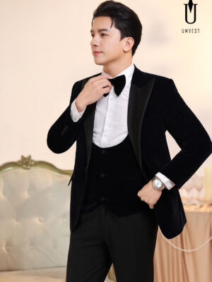 Vest Nam Nhung Xanh Đen