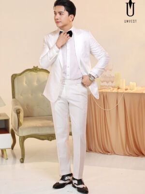 Vest Nam Trắng Gấm