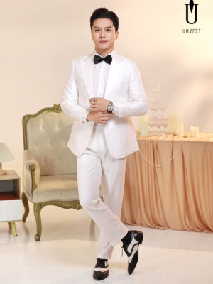 Vest Nam Trắng Gấm