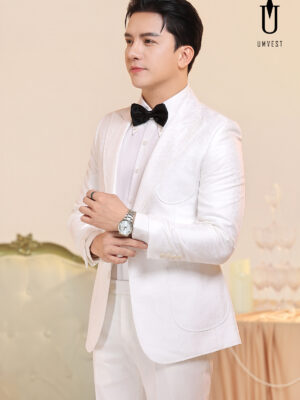 Vest Nam Trắng Gấm