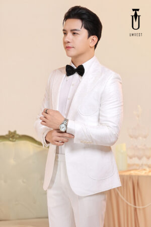 Vest Nam Trắng Gấm