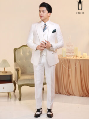 Vest Nam Trắng Gile