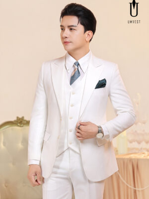 Vest Nam Trắng Gile