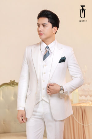 Vest Nam Trắng Gile