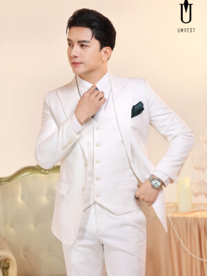 Vest Nam Trắng Gile