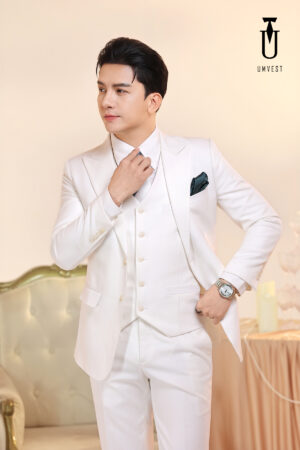 Vest Nam Trắng Gile