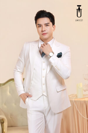 Vest Nam Trắng Gile