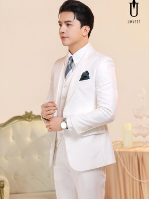 Vest Nam Trắng Gile