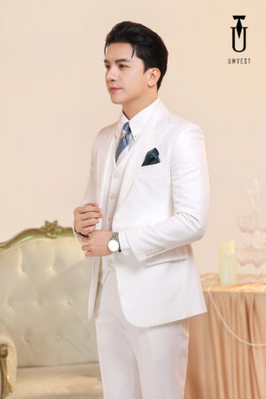 Vest Nam Trắng Gile