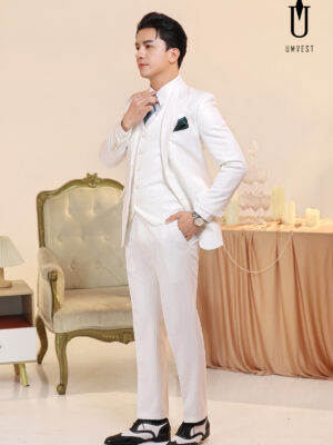 Vest Nam Trắng Gile