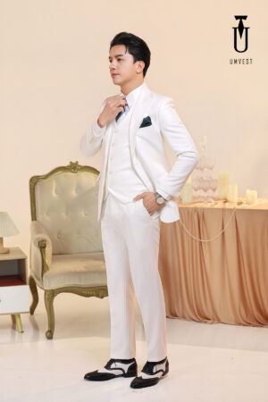 Vest Nam Trắng Gile