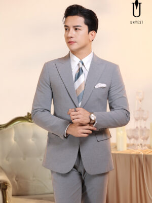 Vest Nam Xám Dạ Sáng