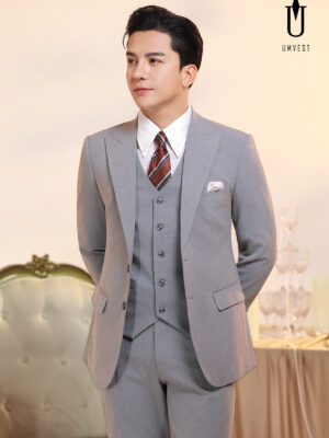 Vest Nam Xám Dạ Sáng Gile