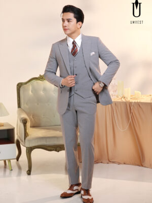 Vest Nam Xám Dạ Sáng Gile