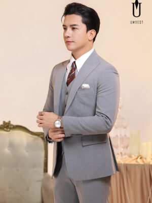 Vest Nam Xám Dạ Sáng Gile