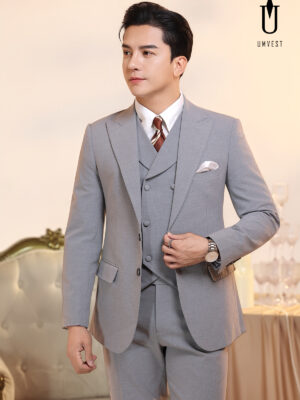 Vest Nam Xám Dạ Sáng Gile Sam