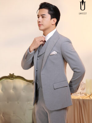 Vest Nam Xám Dạ Sáng Gile Sam