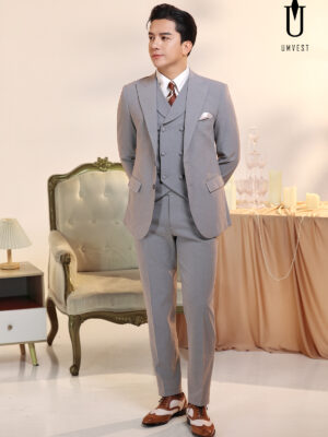 Vest Nam Xám Dạ Sáng Gile Sam