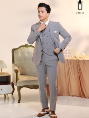 Vest Nam Xám Dạ Sáng Gile Sam