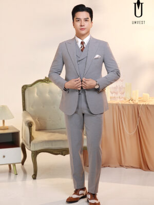 Vest Nam Xám Dạ Sáng Gile Sam