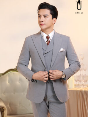 Vest Nam Xám Dạ Sáng Gile Sam