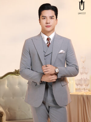 Vest Nam Xám Dạ Sáng Gile Sam