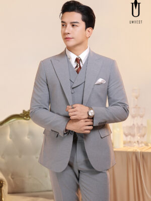 Vest Nam Xám Dạ Sáng Gile Sam