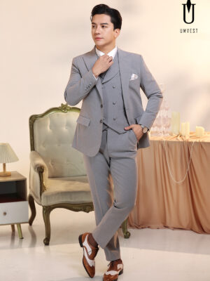 Vest Nam Xám Dạ Sáng Gile Sam